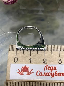 *Кольцо р.16 Голубой Фианит Микро Вставки арт. MP-R01313-X-W-X-X-BT-611 вес 2,73 г - фото 263275