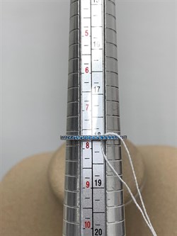 *Кольцо р.18 Голубой Фианит арт. SL-R01311-X-W-X-X-BT-148 вес 1,43 г - фото 263317 *Кольцо р.18 Голубой Фианит арт. SL-R01311-X-W-X-X-BT-148 вес 1,43 г - фото 263317