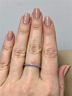 *Кольцо р.17 Лавандовый Фианит арт. SL-R01311-X-W-X-X-AM-141 вес 1,35 г - фото 263341