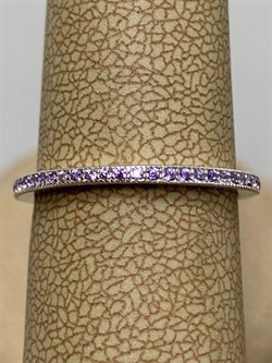 *Кольцо р.18 Лавандовый Фианит арт. SL-R01311-X-W-X-X-AM-196 вес 1,4 г - фото 263348