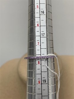 *Кольцо р.18 Лавандовый Фианит арт. SL-R01311-X-W-X-X-AM-053 вес 1,4 г - фото 263357 *Кольцо р.18 Лавандовый Фианит арт. SL-R01311-X-W-X-X-AM-053 вес 1,4 г - фото 263357