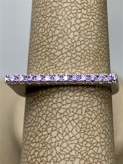 *Кольцо р.18 Лавандовый Фианит Микро Вставки арт. MP-R01313-X-W-X-X-AM-718 вес 3,02 г - фото 263379