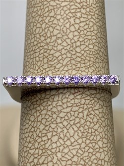 *Кольцо р.18 Лавандовый Фианит Микро Вставки арт. MP-R01313-X-W-X-X-AM-718 вес 3,02 г - фото 263380