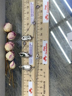 *Колье р.55 Фианит Облачка арт. RB-N368-2-X-W-OV32-X-W-695 вес 8,5 г - фото 263409 *Колье р.55 Фианит Облачка арт. RB-N368-2-X-W-OV32-X-W-695 вес 8,5 г - фото 263409