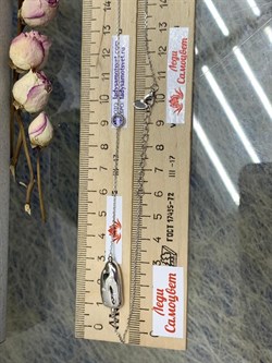 *Колье р.55 Фианит Облачка арт. RB-N368-2-X-W-OV32-X-W-695 вес 8,5 г - фото 263411 *Колье р.55 Фианит Облачка арт. RB-N368-2-X-W-OV32-X-W-695 вес 8,5 г - фото 263411