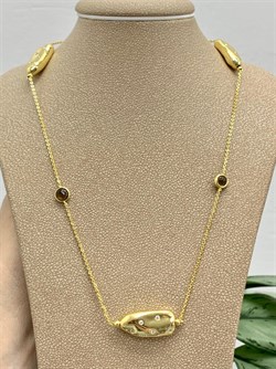 *Колье р.55 Фианит Облачка арт. RB-N368-4-X-L-OK18-X-W-430 вес 8,76 г - фото 263429 *Колье р.55 Фианит Облачка арт. RB-N368-4-X-L-OK18-X-W-430 вес 8,76 г - фото 263429