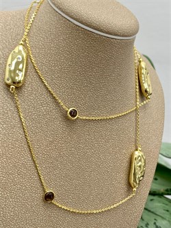 *Колье р.55 Фианит Облачка арт. RB-N368-4-X-L-OK18-X-W-430 вес 8,76 г - фото 263439 *Колье р.55 Фианит Облачка арт. RB-N368-4-X-L-OK18-X-W-430 вес 8,76 г - фото 263439