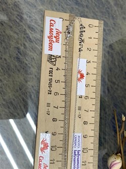 *Колье р.45-50 д.16-20 Белый Жемчуг Фианит Облачка арт. RB-N359-1-X-W-PN-X-W-345 вес 5,93 г - фото 263471