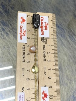 *Колье р.45-50 Розовый Жемчуг Фианит Облачка арт. RB-N361-4-X-BL-PN-X-W-115 вес 5,45 г - фото 263514 *Колье р.45-50 Розовый Жемчуг Фианит Облачка арт. RB-N361-4-X-BL-PN-X-W-115 вес 5,45 г - фото 263514