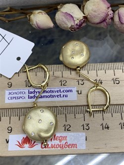 *Серьги Фианит Облачка арт. RB-E315-3-X-L-X-X-W-190 вес 8,63 г - фото 263557 *Серьги Фианит Облачка арт. RB-E315-3-X-L-X-X-W-190 вес 8,63 г - фото 263557