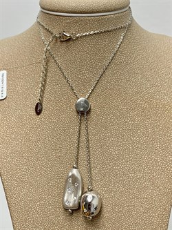 *Колье р.45-50 Фианит Облачка арт. RB-N324-1-X-W-X-X-W-835 вес 6,09 г - фото 263626 *Колье р.45-50 Фианит Облачка арт. RB-N324-1-X-W-X-X-W-835 вес 6,09 г - фото 263626