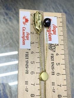 *Колье р.45-50 Черный Жемчуг Фианит Облачка арт. RB-N361-2-X-L-PN-X-W-204 вес 5,4 г - фото 263657 *Колье р.45-50 Черный Жемчуг Фианит Облачка арт. RB-N361-2-X-L-PN-X-W-204 вес 5,4 г - фото 263657