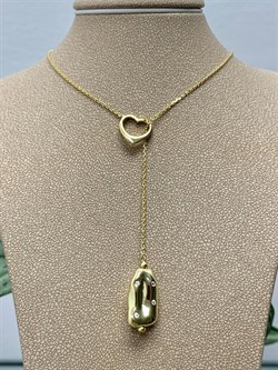 *Колье р.45 Фианит Облачка арт. RB-N323-2-X-L-X-X-W-683 вес 4,2 г - фото 263784