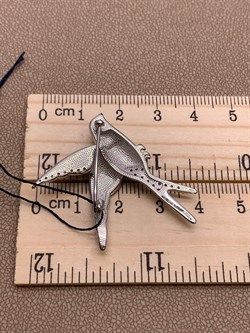 *Брошь Ласточка Эмаль арт. 04-2181/ЭМ70-00-445 вес 6,46 г - фото 263896