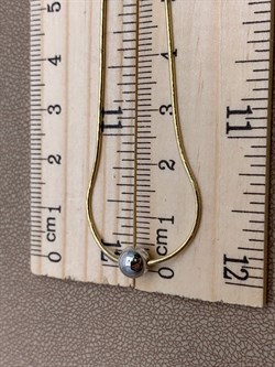 *Колье р.50 Шар цв Белое цв Лимонное арт. 07-0208-00-000-1121-42-234 вес 4,36 г - фото 264009