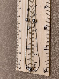 *Колье р.45 Шары цв Белое арт. 07-0209-00-000-1120-01-221 вес 4,26 г - фото 264017