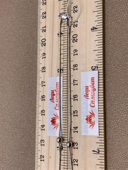 *Колье р.45 Шары цв Белое арт. 07-0209-00-000-1120-01-221 вес 4,26 г - фото 264018