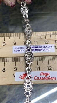 *Колье р.43 Белый Фианит Микро Вставки арт. MP-N00021-X-W-X-X-W-646 вес 21,86 г - фото 264056 *Колье р.43 Белый Фианит Микро Вставки арт. MP-N00021-X-W-X-X-W-646 вес 21,86 г - фото 264056