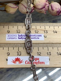 *Колье р.43 Белый Фианит Микро Вставки арт. MP-N00023-X-W-X-X-W-448 вес 23,5 г - фото 264065 *Колье р.43 Белый Фианит Микро Вставки арт. MP-N00023-X-W-X-X-W-448 вес 23,5 г - фото 264065