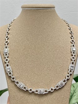 *Колье р.43 Белый Фианит Микро Вставки арт. MP-N00023-X-W-X-X-W-448 вес 23,5 г - фото 264071 *Колье р.43 Белый Фианит Микро Вставки арт. MP-N00023-X-W-X-X-W-448 вес 23,5 г - фото 264071