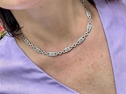 *Колье р.43 Белый Фианит Микро Вставки арт. MP-N00023-X-W-X-X-W-448 вес 23,5 г - фото 264075 *Колье р.43 Белый Фианит Микро Вставки арт. MP-N00023-X-W-X-X-W-448 вес 23,5 г - фото 264075