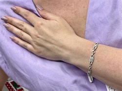 *Браслет р.18 Белый Фианит Микро Вставки арт. MP-B00023-X-W-X-X-W-660 вес 11,4 г - фото 264081 *Браслет р.18 Белый Фианит Микро Вставки арт. MP-B00023-X-W-X-X-W-660 вес 11,4 г - фото 264081