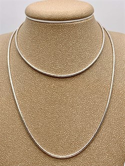 *Цепь р.55 Снейк цв Белое арт. 21-1010-040-1120-17-621 вес 10,65 г - фото 264101 *Цепь р.55 Снейк цв Белое арт. 21-1010-040-1120-17-621 вес 10,65 г - фото 264101