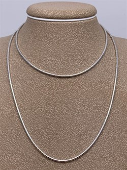 *Цепь р.55 Снейк цв Белое арт. 21-1010-040-1120-17-621 вес 10,65 г - фото 264102 *Цепь р.55 Снейк цв Белое арт. 21-1010-040-1120-17-621 вес 10,65 г - фото 264102