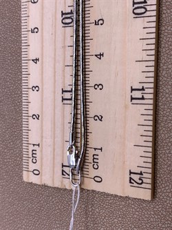 *Цепь р.40 Снейк цв Белое арт. 21-1010-40-018 вес 7,25 г - фото 264113