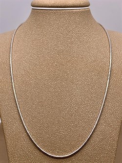 *Цепь р.40 Снейк цв Белое арт. 21-1010-40-018 вес 7,25 г - фото 264116