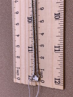 *Цепь р.40 Снейк цв Белое арт. 21-1010-035-1120-17-356 вес 6,08 г - фото 264121