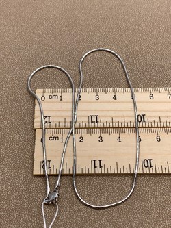 *Цепь р.40 Снейк цв Белое арт. 21-1010-035-1120-17-356 вес 6,08 г - фото 264122