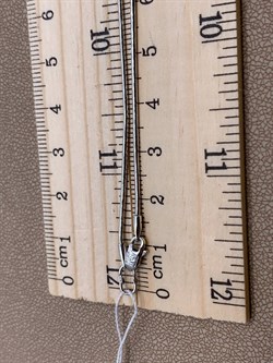 *Цепь р.45 Снейк цв Белое арт. 21-1010-030-1120-17-204 вес 5,1 г - фото 264145 *Цепь р.45 Снейк цв Белое арт. 21-1010-030-1120-17-204 вес 5,1 г - фото 264145