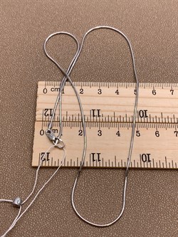 *Цепь р.45 Снейк цв Белое арт. 21-1010-030-1120-17-204 вес 5,1 г - фото 264147 *Цепь р.45 Снейк цв Белое арт. 21-1010-030-1120-17-204 вес 5,1 г - фото 264147