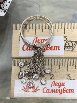 *Кольцо р.19  Белый Фианит арт. CZ-R02035-X-W-W-X-X-094 вес 6,5 г - фото 264421