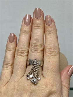 *Кольцо р.18 Белый Фианит арт. CZ-R02035-X-W-W-X-X-790 вес 6,5 г - фото 264426