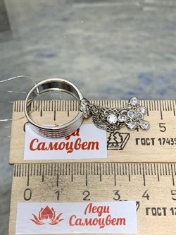 *Кольцо р.18 Белый Фианит арт. CZ-R02035-X-W-W-X-X-790 вес 6,5 г - фото 264434