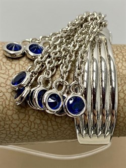 *Кольцо р.20,5 Синяя Шпинель синт арт. CZ-R02035-X-W-S4-X-X-084 вес 6,3 г - фото 264437 *Кольцо р.20,5 Синяя Шпинель синт арт. CZ-R02035-X-W-S4-X-X-084 вес 6,3 г - фото 264437