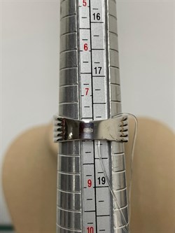 *Кольцо р.18 Синяя Шпинель синт арт. CZ-R02035-X-W-S4-X-X-872 вес 6,3 г - фото 264445