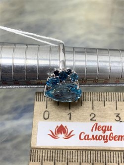 *Кольцо р.17 Голубой Топаз арт. AS-R07971-X-W-BU-X-BL-998 вес 4,4 г - фото 264488 *Кольцо р.17 Голубой Топаз арт. AS-R07971-X-W-BU-X-BL-998 вес 4,4 г - фото 264488