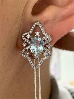 *Серьги Голубой Топаз арт. AS-E06306-X-W-BU-X-W-518 вес 5,7 г - фото 264566 *Серьги Голубой Топаз арт. AS-E06306-X-W-BU-X-W-518 вес 5,7 г - фото 264566