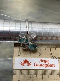 *Кольцо р.18,5 Голубой Ситалл арт. PD-R00314-X-W-BU-X-W-503 вес 3,9 г - фото 264609 *Кольцо р.18,5 Голубой Ситалл арт. PD-R00314-X-W-BU-X-W-503 вес 3,9 г - фото 264609