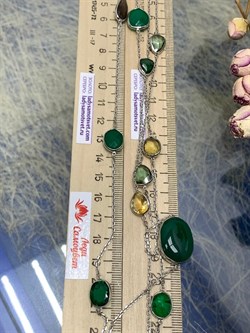 *Колье р.100 Радуга Микс Зеленый Агат арт. SO-N04401-X-W-Gg-X-BR-275 вес 23,36 г - фото 264748 *Колье р.100 Радуга Микс Зеленый Агат арт. SO-N04401-X-W-Gg-X-BR-275 вес 23,36 г - фото 264748