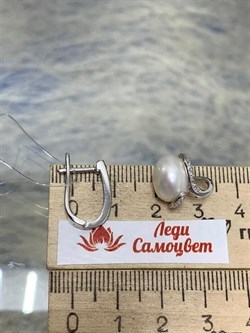 *Серьги Трансформеры Белый Жемчуг арт PI-E02458-X-W-PN-X-W-618 вес 7,02 г - фото 264804 *Серьги Трансформеры Белый Жемчуг арт PI-E02458-X-W-PN-X-W-618 вес 7,02 г - фото 264804