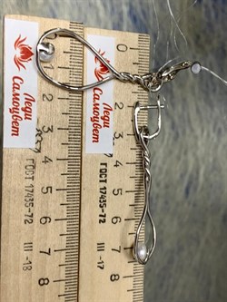 *Серьги Трансформеры Белый Жемчуг арт. PI-E02631-X-W-PN-X-X-578 вес 6,91 г - фото 264837 *Серьги Трансформеры Белый Жемчуг арт. PI-E02631-X-W-PN-X-X-578 вес 6,91 г - фото 264837