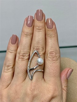 *Кольцо р.17 Белый Жемчуг арт. PI-R01307-X-W-PN-X-W-559 вес 4,28 г - фото 264858 *Кольцо р.17 Белый Жемчуг арт. PI-R01307-X-W-PN-X-W-559 вес 4,28 г - фото 264858