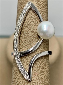 *Кольцо р.17 Белый Жемчуг арт. PI-R01307-X-W-PN-X-W-559 вес 4,28 г - фото 264866 *Кольцо р.17 Белый Жемчуг арт. PI-R01307-X-W-PN-X-W-559 вес 4,28 г - фото 264866