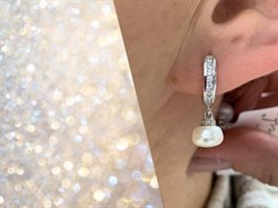 *Серьги Конго Белый Жемчуг арт. PI-E02479-X-W-PN-X-W-000 вес 3,91 г - фото 264903 *Серьги Конго Белый Жемчуг арт. PI-E02479-X-W-PN-X-W-000 вес 3,91 г - фото 264903