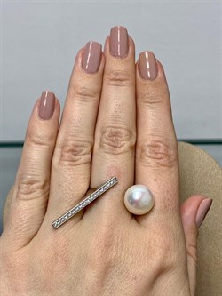 *Кольцо р.17,5 Белый Жемчуг арт. PI-R00503-X-W-PN-X-W-266 вес 5,78 г - фото 264907 *Кольцо р.17,5 Белый Жемчуг арт. PI-R00503-X-W-PN-X-W-266 вес 5,78 г - фото 264907