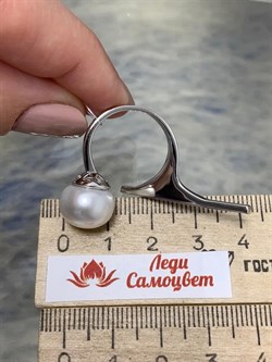 *Кольцо р.17,5 Белый Жемчуг арт. PI-R00503-X-W-PN-X-W-266 вес 5,78 г - фото 264912 *Кольцо р.17,5 Белый Жемчуг арт. PI-R00503-X-W-PN-X-W-266 вес 5,78 г - фото 264912